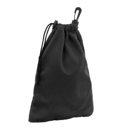 Golf Drawstring with Clip Storage Stuff Sack Flannel Golf Accessory Golf Black