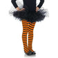 Child s Orange And Black Stripe Tights XL 11-13 Costume Accessory