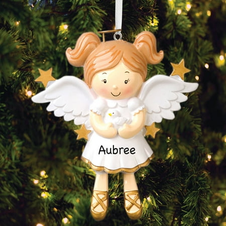 Personalized Angel (Girl) Christmas Tree Ornament