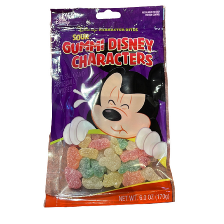 Disney Parks Sour Gummi Disney Characters 6 OZ New Sealed