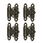 SUNFEX 4Pcs Antique Bronze/Gold Jewellery Box Suitcase Latch Lock Clasp Hasp Buckle