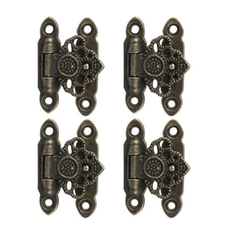 SUNFEX 4Pcs Antique Bronze/Gold Jewellery Box Suitcase Latch Lock Clasp Hasp Buckle