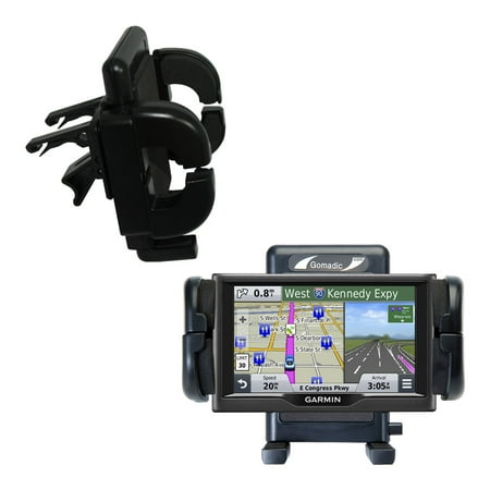 Gomadic Air Vent Clip Based Cradle Holder Car / Auto Mount suitable for the Garmin nuvi 67 / 68 LM LMT - Lifetime Warranty