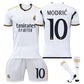 【Uhome】Children & Adult Soccer Jersey 23/24 Kids Real Madrid 7# VINI JR 5# BELLINGHAM football socks set for Men