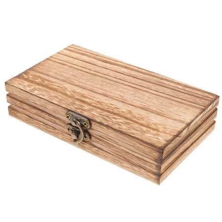 Wood Box with Lid Wooden Glasses Box Trinket Box Wooden Storage Box for Crafts Keepsakes