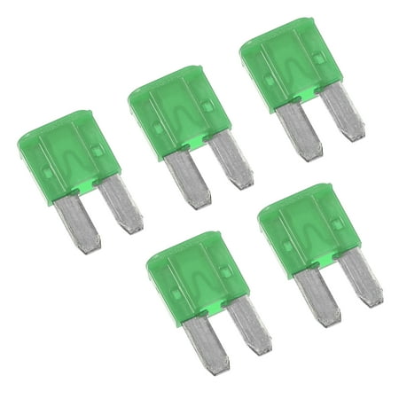 5pcs 30A 30Amp Car Mini Blade Fuses for Boat Truck RV Camper Motorcycle SUV Replacement Fuse Green