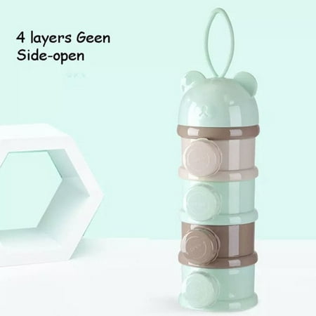 Easy Carry Powder Milk Container Baby Powder Box Box Detachable Portable Snack Milk Home Textile Storage