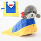 Dog Winter Coat with Hat  Kitten Thicken Cloak Blanket  Pets Nightgown for Small Medium Dogs