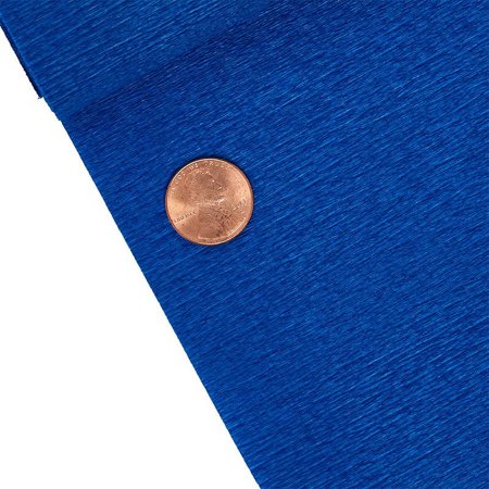 Premium Italian Crepe Paper (60 gsm)  19 1/2  X 8.2   Cobalt 228  Blue  Roll 1 by Paper Mart